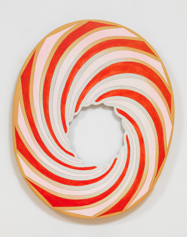 Blair Thurman, Ergot the Wheelie, 2017, Acrylic on canvas on wood, 49,25 x 40 x 2,625 in., Photo: Rob McKeever, Courtesy the artist, Gallery Gagosian and galerie frank elbaz